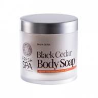 FRESH SPA/ Черное кедровое мыло для тела Bania Detox, 400 мл