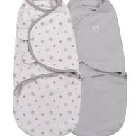 Конверты для пеленания на липучке Organic SwaddleMes 2шт, размер S/M, Summer Infan