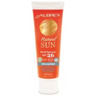 Aubrey Organics/ Солнцезащитный крем SPF 26 без запаха для чувствительной кожи, 118 мл.