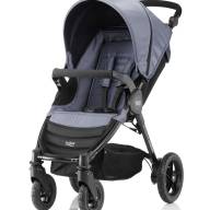 Детская коляска Britax Roemer B-Motion 4 Blue Denim с накидкой на ножки