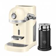 Кофемашина капсульная Artisan Nespresso и Aeroccino, объём бака 1.4л, кремовая/KitchenAid