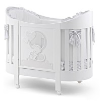 Овальная кровать Italbaby Love Oval белая