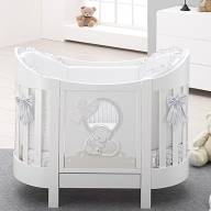 Овальная кровать Italbaby Love Oval белая