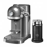 Кофемашина капсульная Artisan Nespresso и Aeroccino, объём бака 1.4л, серебряный медальон/KitchenAid
