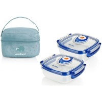 Термосумка Pack-2-Go Hermisized с 2 вакуумными контейнерами 2х330 мл, Miniland