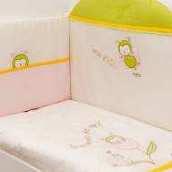 Комплект постельного белья для кроватки Tulipano розовый
