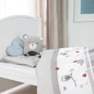 Детская кровать-трансформер ROBA, 70х140, вкл. матрас и комплект постельного белья из 4-х предметов