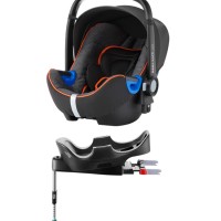 Комплект: автокресло Baby-Safe i-Size (группа 0+, до 13 кг) + база FLEX Black Marble